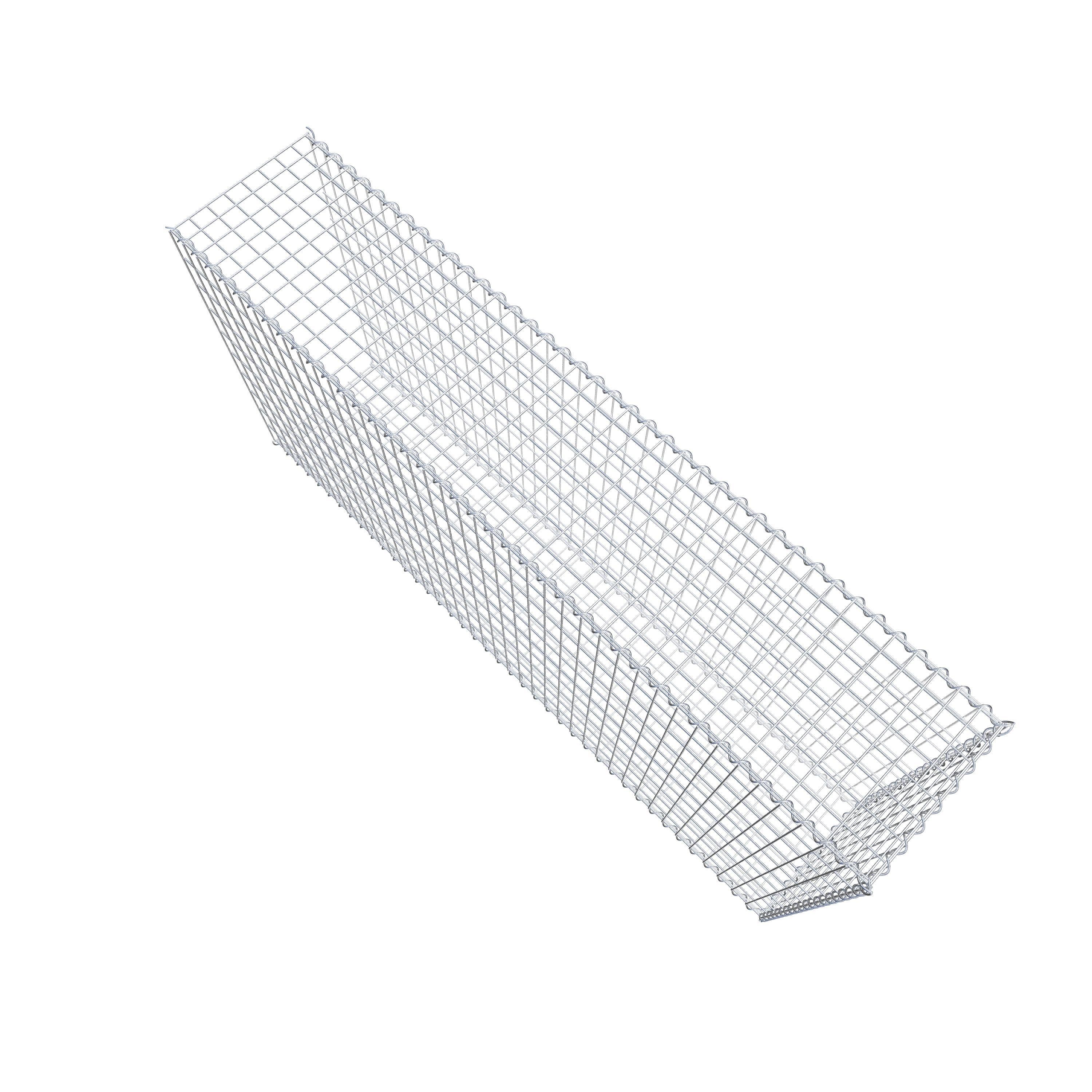 Extra gabion typ 2 200 cm x 100 cm x 40 cm (L x H x D), maskstorlek 5 cm x 10 cm, spiral