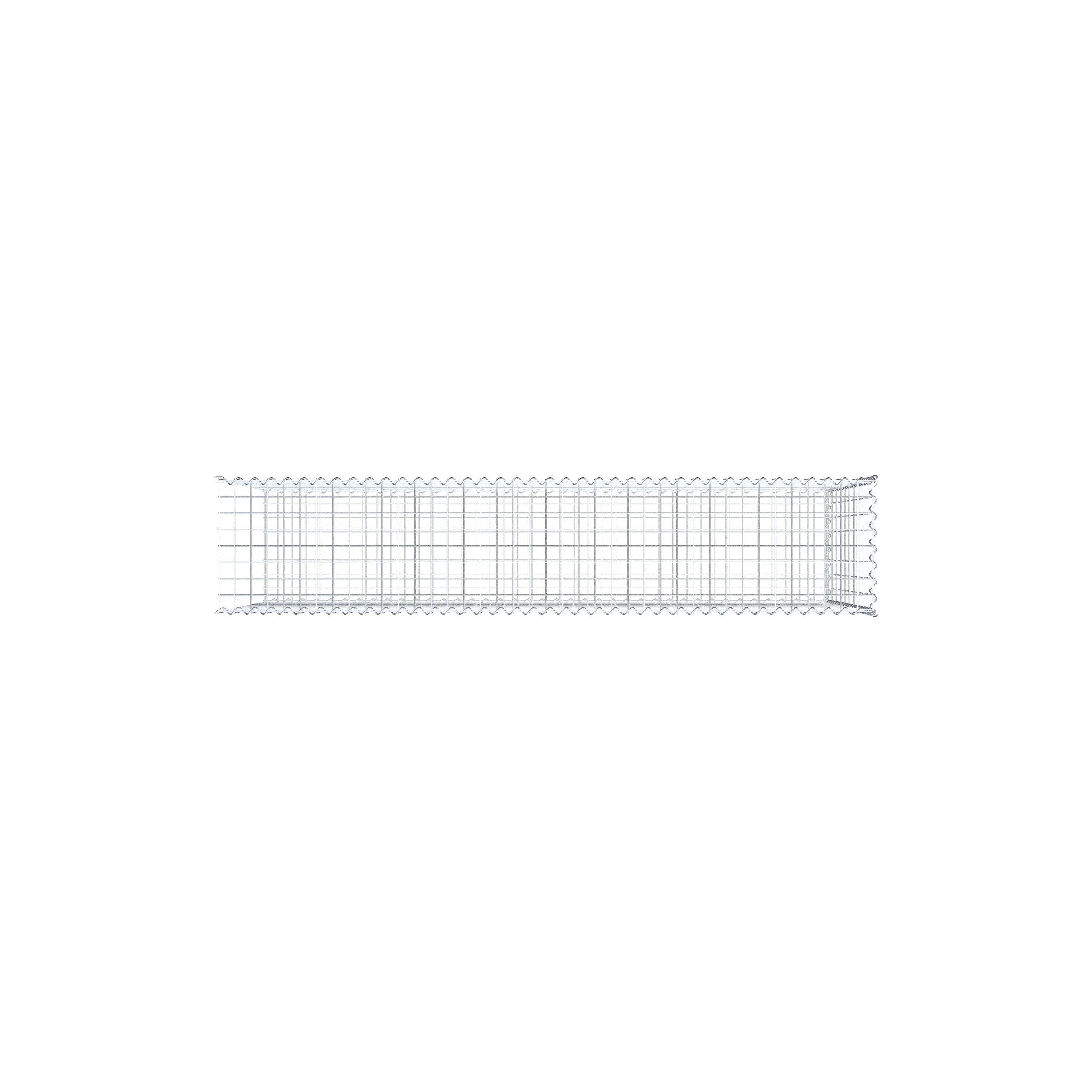 Extra gabion typ 2 200 cm x 100 cm x 40 cm (L x H x D), maskstorlek 5 cm x 10 cm, spiral