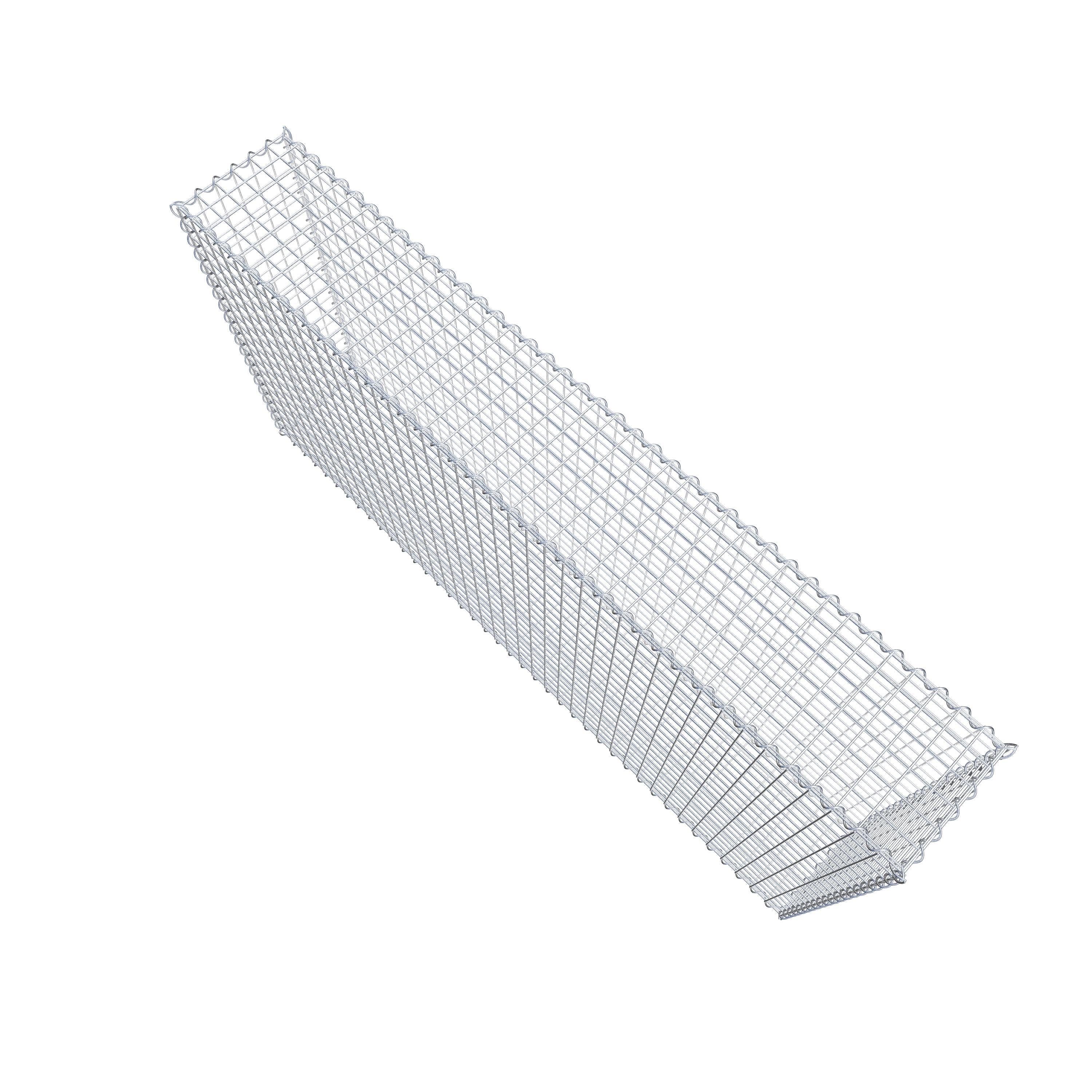 Gabione 200 cm x 100 cm x 30 cm (L x H x T), Maschenweite 5 cm x 5 cm, Spirale