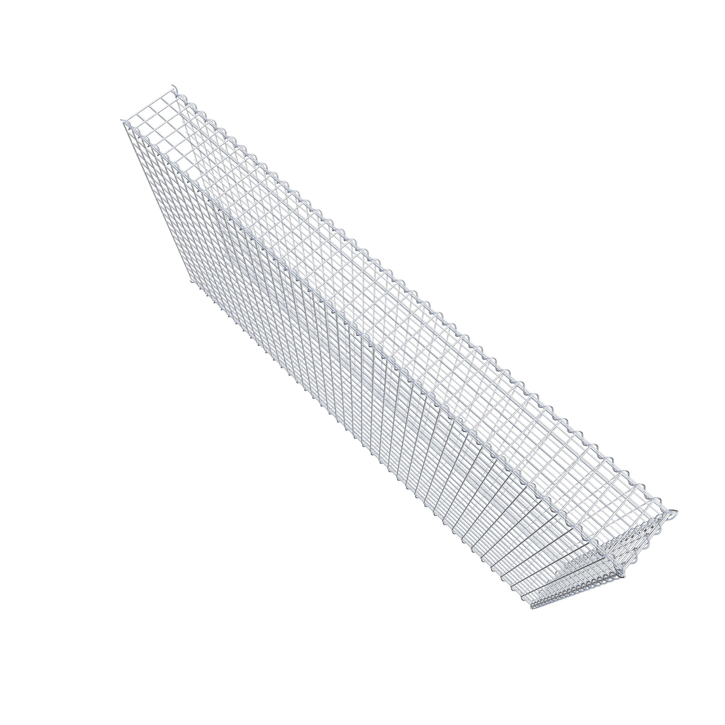 Anbaugabione Typ 2 200 cm x 100 cm x 20 cm (L x H x T), Maschenweite 5 cm x 5 cm, Spirale