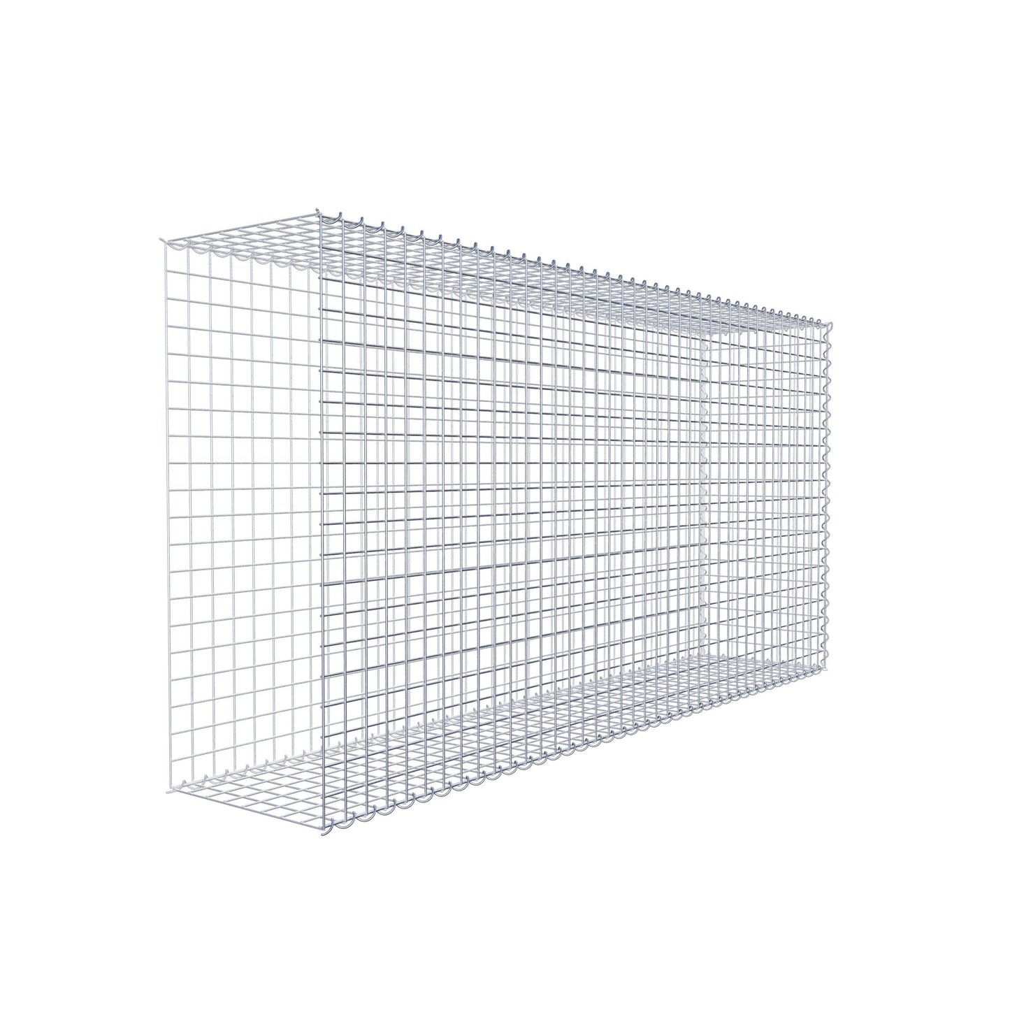 Add-on schanskorf type 2 200 cm x 100 cm x 40 cm (L x H x D), maaswijdte 5 cm x 5 cm, spiraalvormig