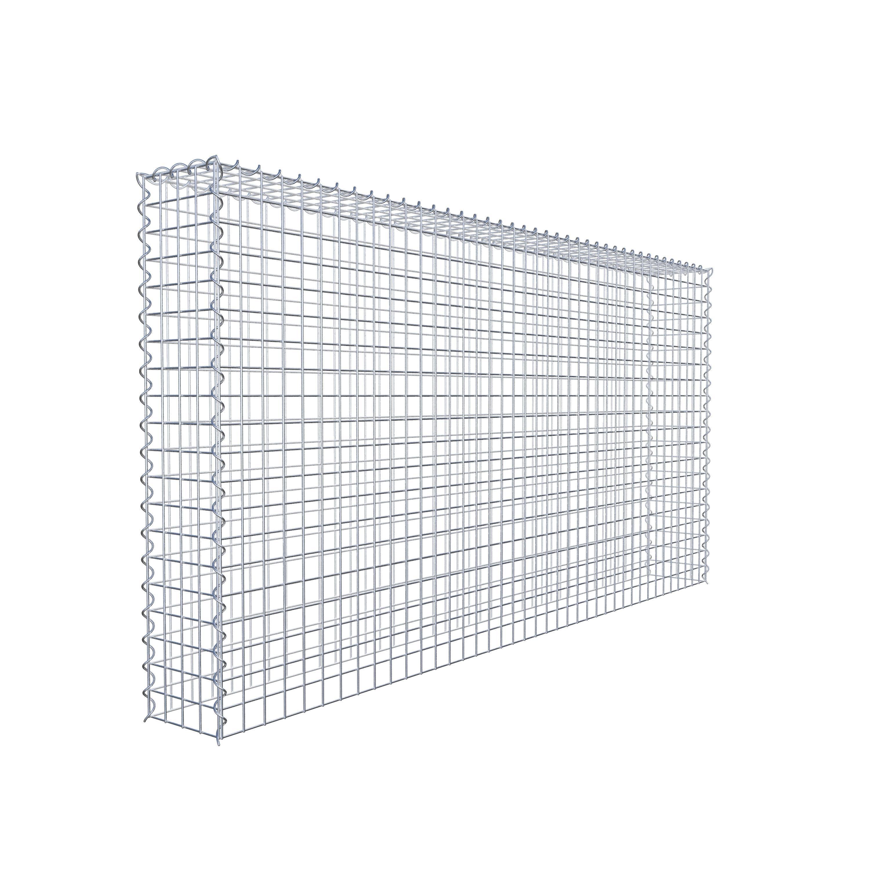 Gabião tipo 3 200 cm x 100 cm x 20 cm (C x A x P), malhagem 5 cm x 5 cm, espiral