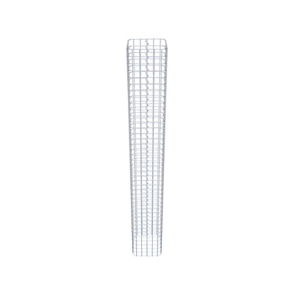 Colonne de gabion carrée galvanisée à chaud, 27 cm x 27 cm, 200 cm de hauteur, MW 5 cm x 5 cm