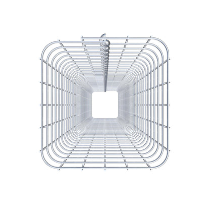 Colonne de gabion carrée galvanisée à chaud, 27 cm x 27 cm, 200 cm de hauteur, MW 5 cm x 5 cm