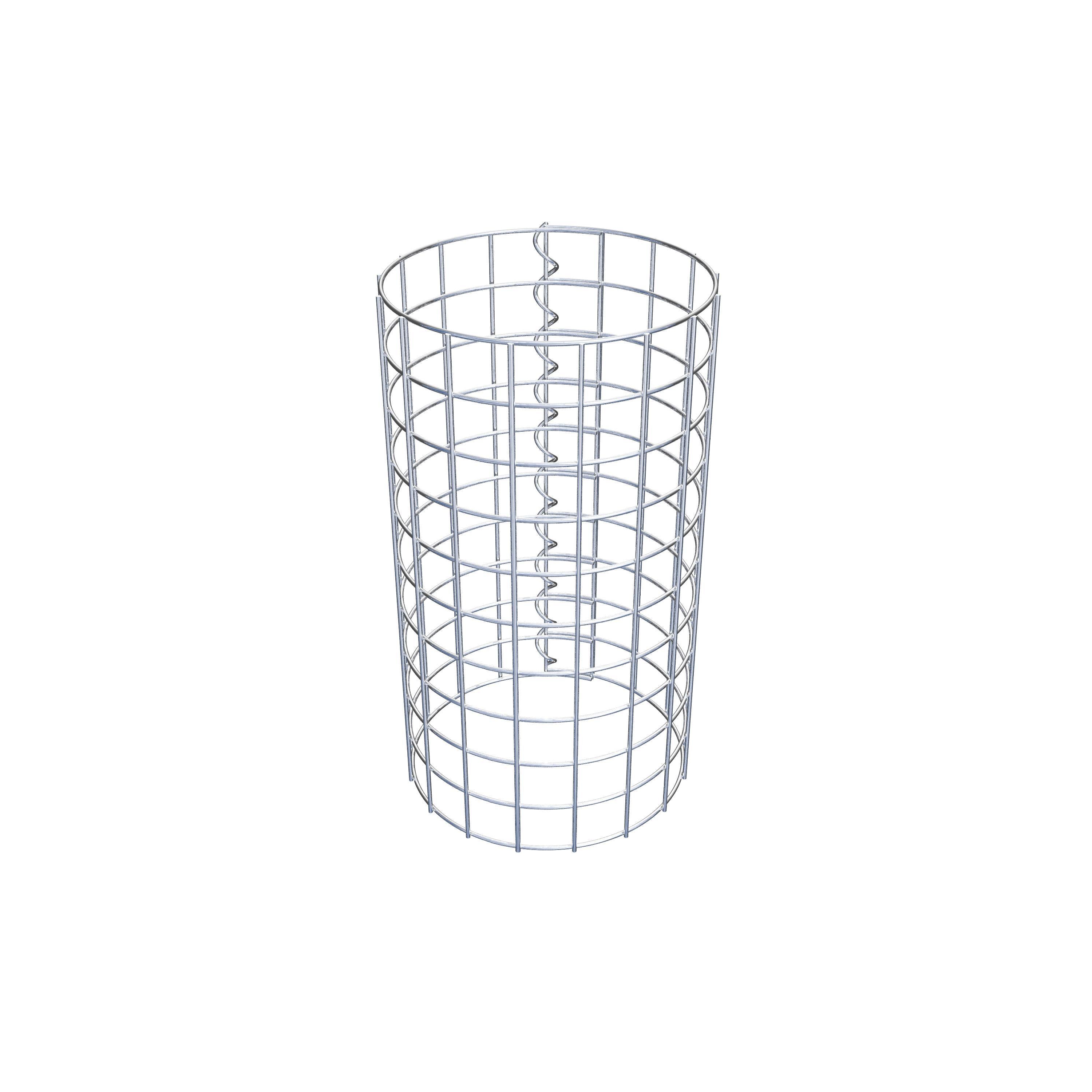 Coluna de gabião diâmetro 27 cm MW 5 x 5 cm redondo