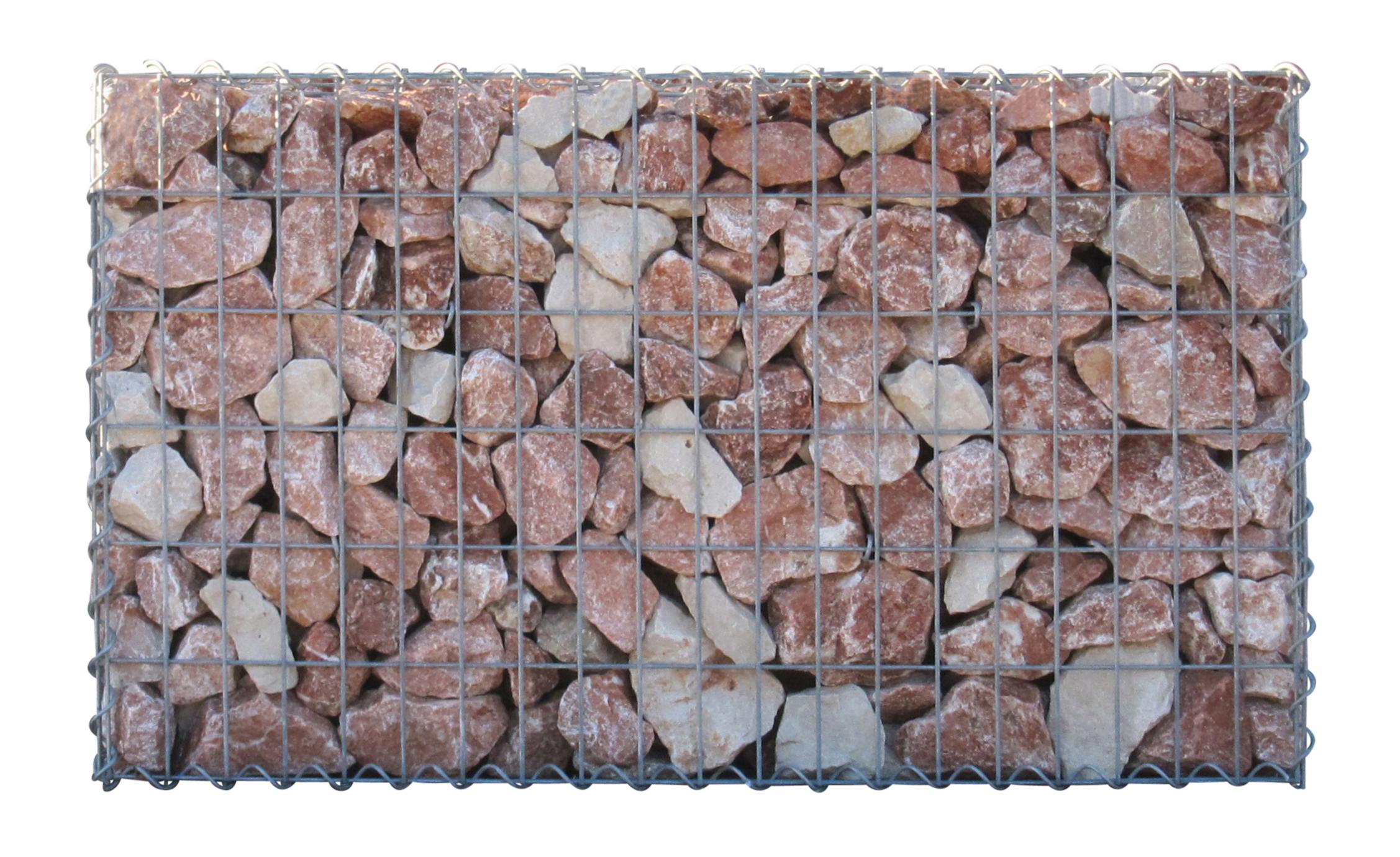 Gabion 100 cm x 60 cm x 30 cm (L x H x D), maskestørrelse 5 cm x 10 cm, spiral