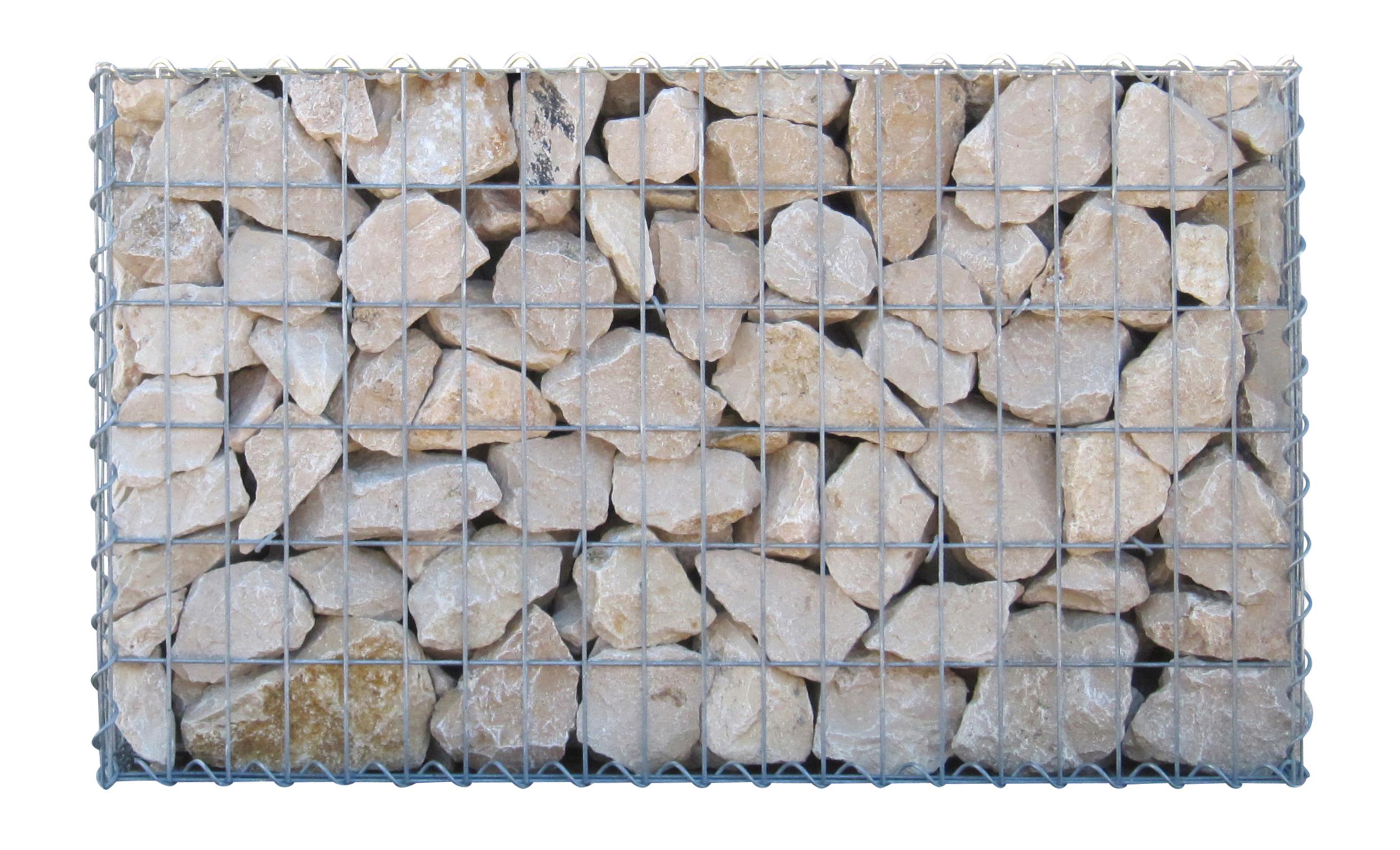 Gabion 100 cm x 60 cm x 30 cm (L x H x D), maskestørrelse 5 cm x 10 cm, spiral