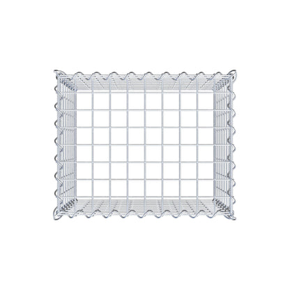 Anbaugabione Typ 3 50 cm x 40 cm x 40 cm (L x H x T), Maschenweite 5 cm x 5 cm, Spirale