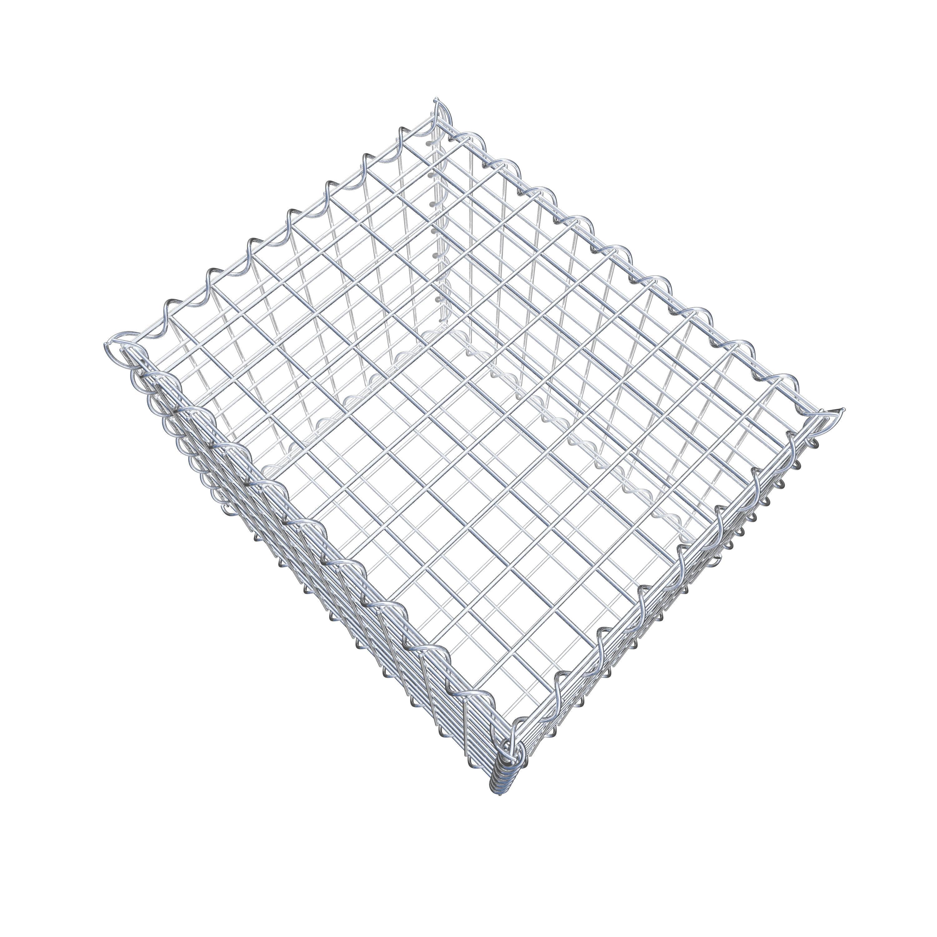 Gabion 50 cm x 40 cm x 40 cm (L x H x D), mesh size 5 cm x 5 cm, spiral