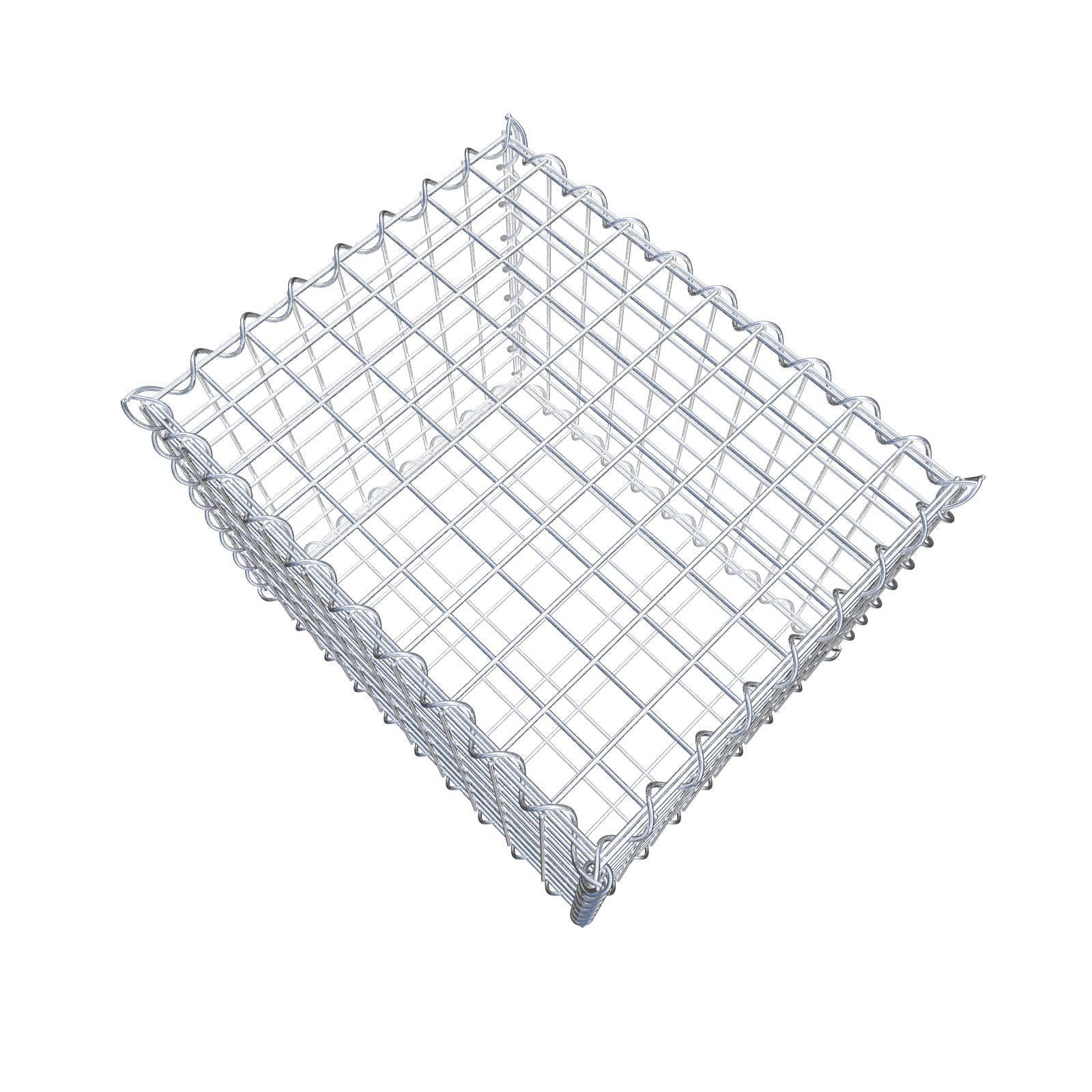 Gabião 50 cm x 40 cm x 40 cm (C x A x P), malhagem 5 cm x 5 cm, espiral