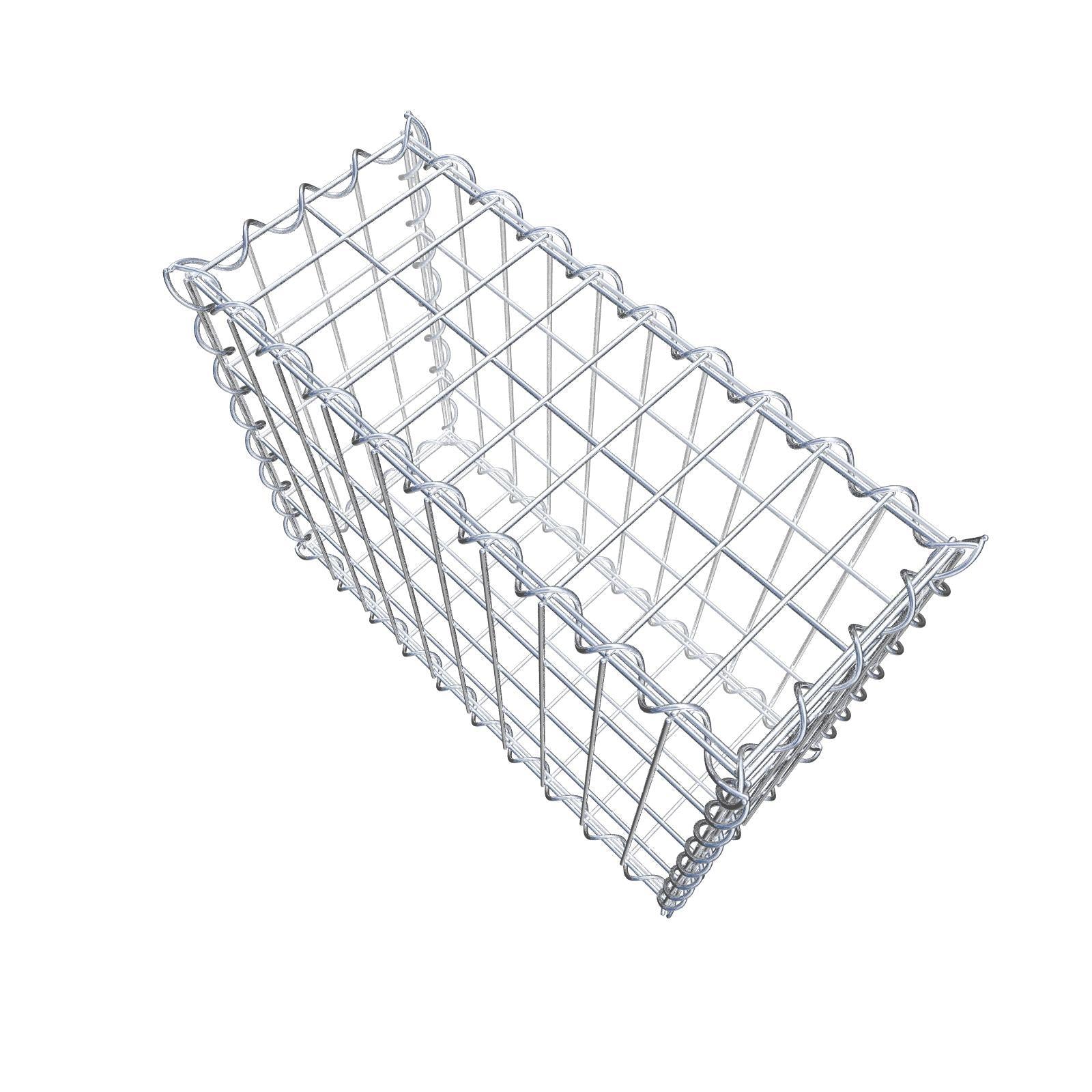 Gabion 50 cm x 40 cm x 20 cm (L x H x D), mesh size 5 cm x 10 cm, spiral