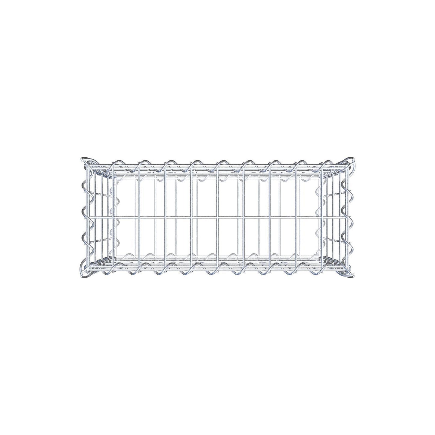 Gabbione 50 cm x 40 cm x 20 cm (L x H x P), maglia 5 cm x 10 cm, spirale
