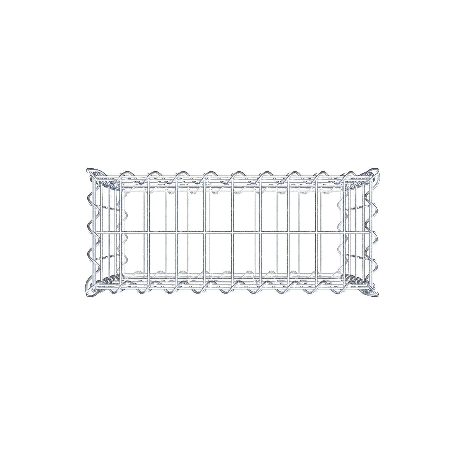 Gabion 50 cm x 40 cm x 20 cm (L x H x D), mesh size 5 cm x 10 cm, spiral