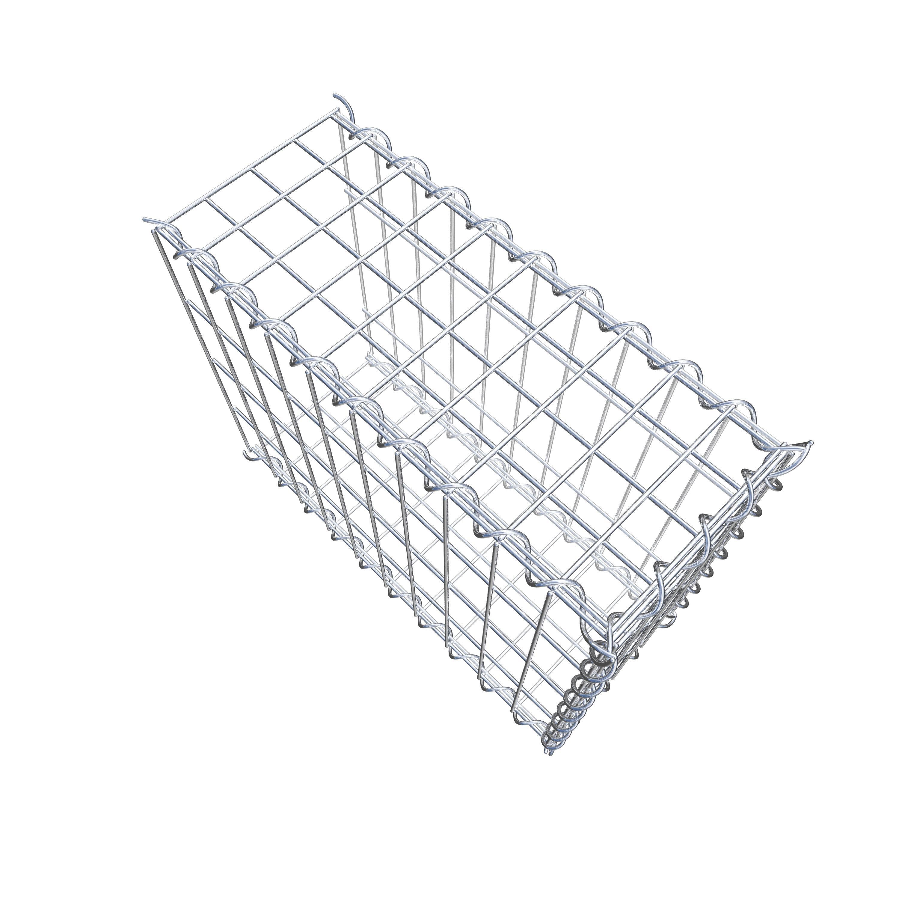 Grown-on gabion type 2 50 cm x 40 cm x 20 cm (L x H x D), mesh size 5 cm x 10 cm, spiral