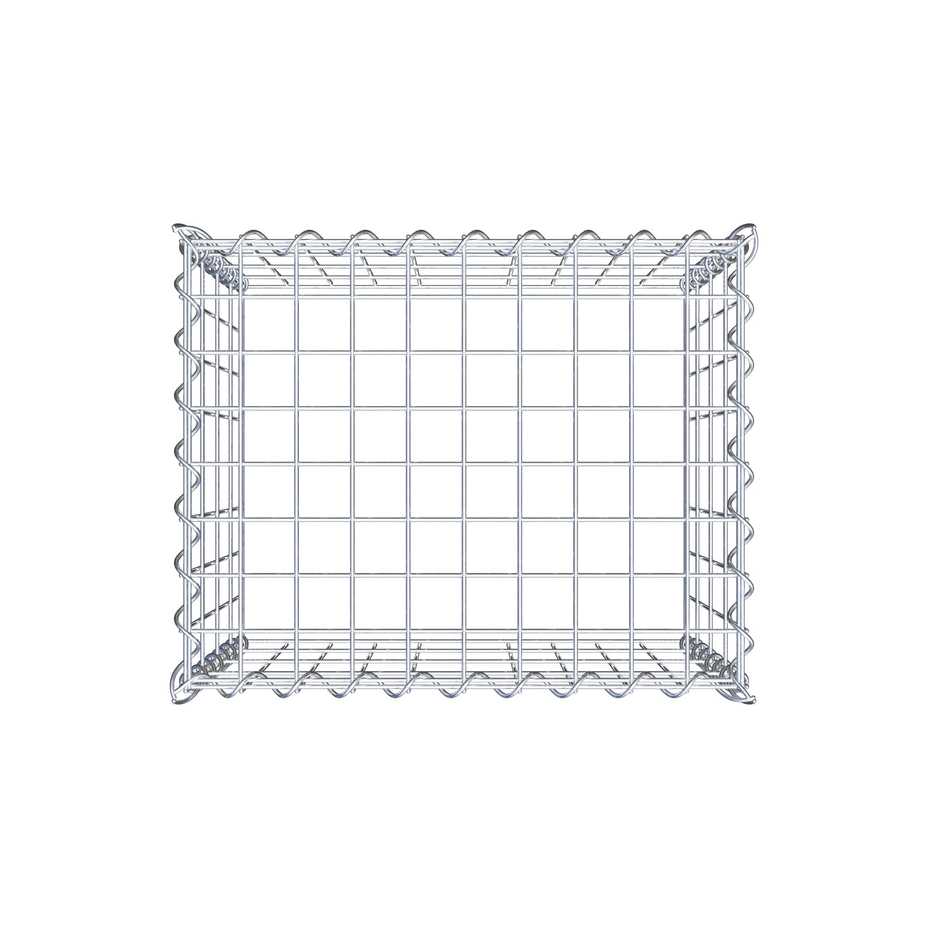 Gabião tipo 3 50 cm x 40 cm x 40 cm (C x A x P), malhagem 5 cm x 10 cm, espiral