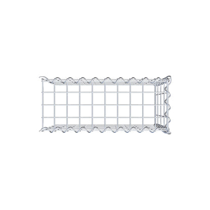 Gabbione aggiuntivo tipo 4 50 cm x 40 cm x 20 cm (L x H x P), dimensione maglia 5 cm x 10 cm, a spirale