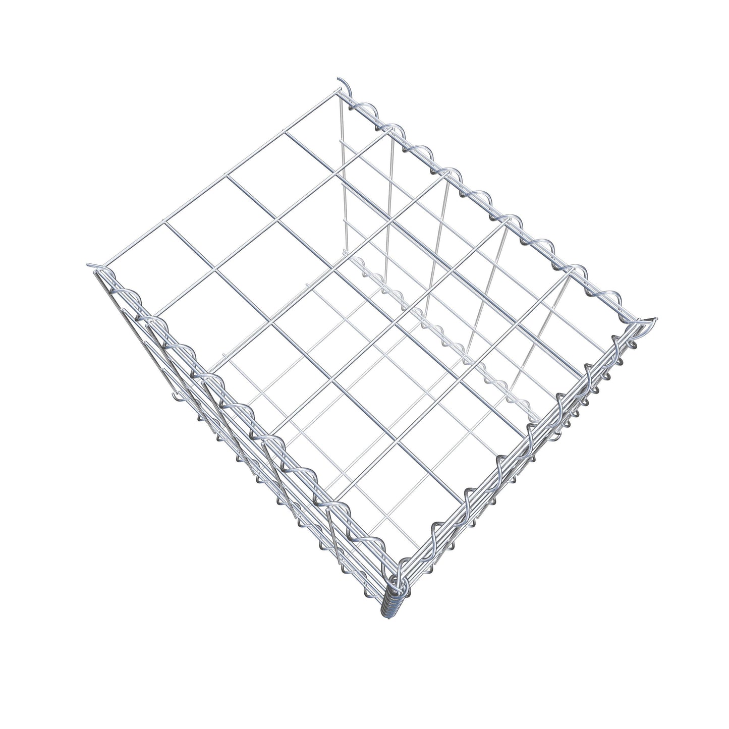 Add-on schanskorf type 2 50 cm x 40 cm x 40 cm (L x H x D), maaswijdte 10 cm x 10 cm, spiraal