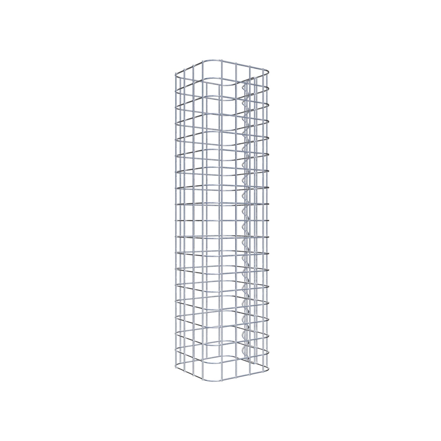 Columna de gaviones 22 x 22 cm MW 5 x 5 cm cuadrado