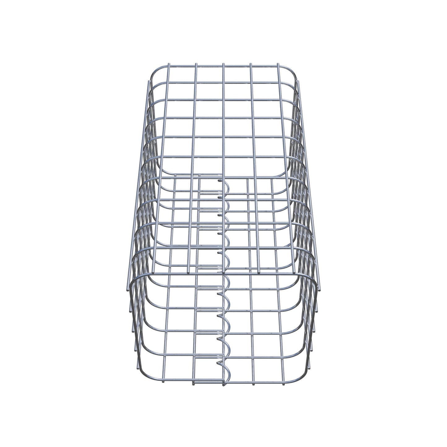 Coluna de gabião 27 x 27 cm MW 5 x 5 cm quadrado