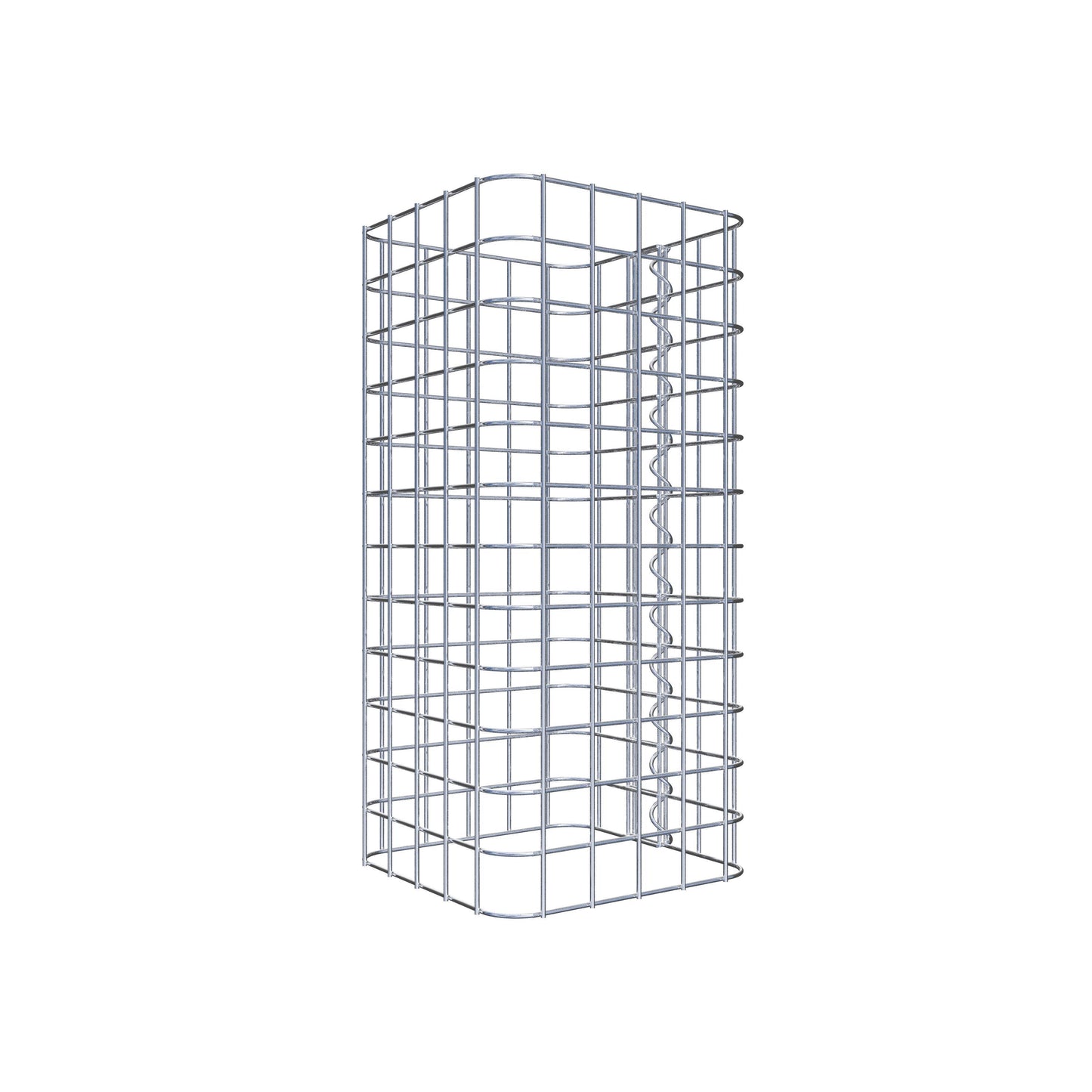 Coluna de gabião 27 x 27 cm MW 5 x 5 cm quadrado