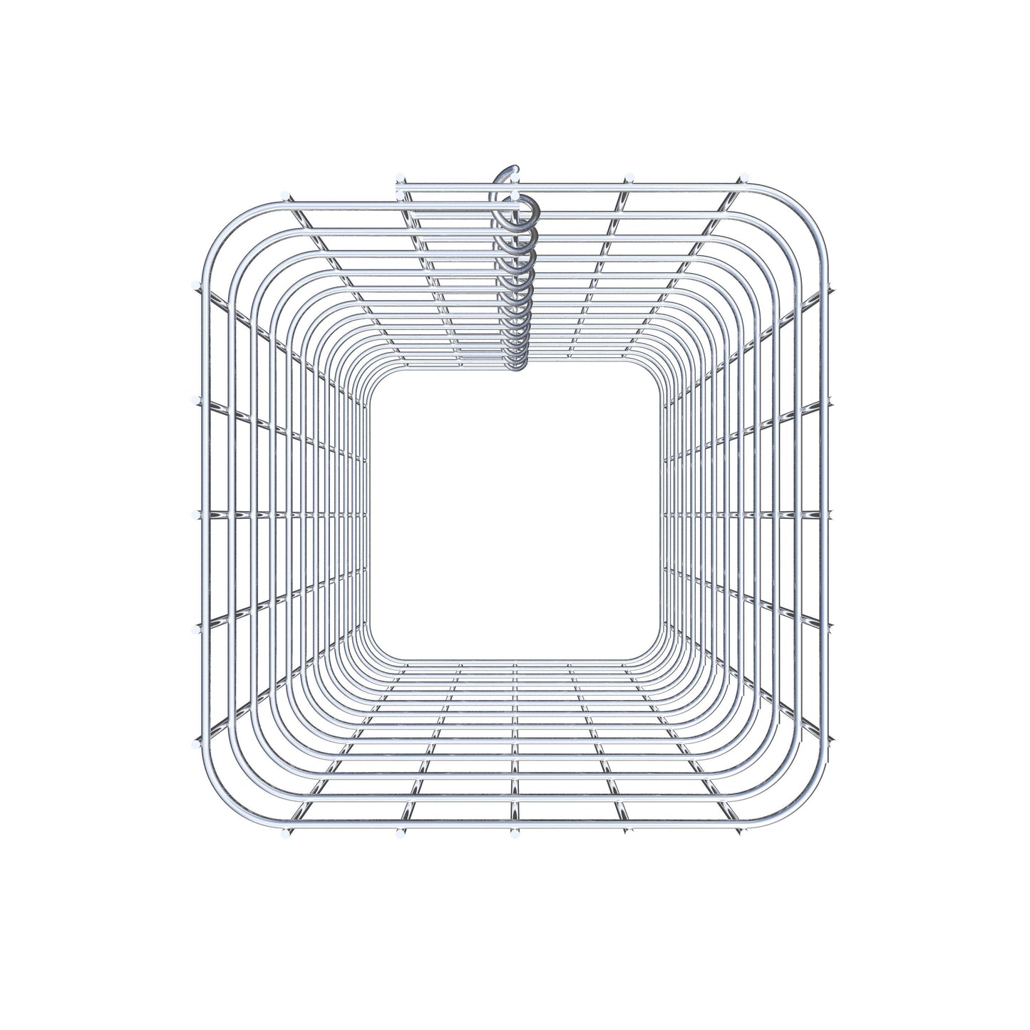 Coluna de gabião 27 x 27 cm MW 5 x 5 cm quadrado