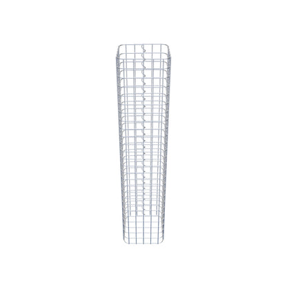 Coluna de gabião 27 x 27 cm MW 5 x 5 cm quadrado