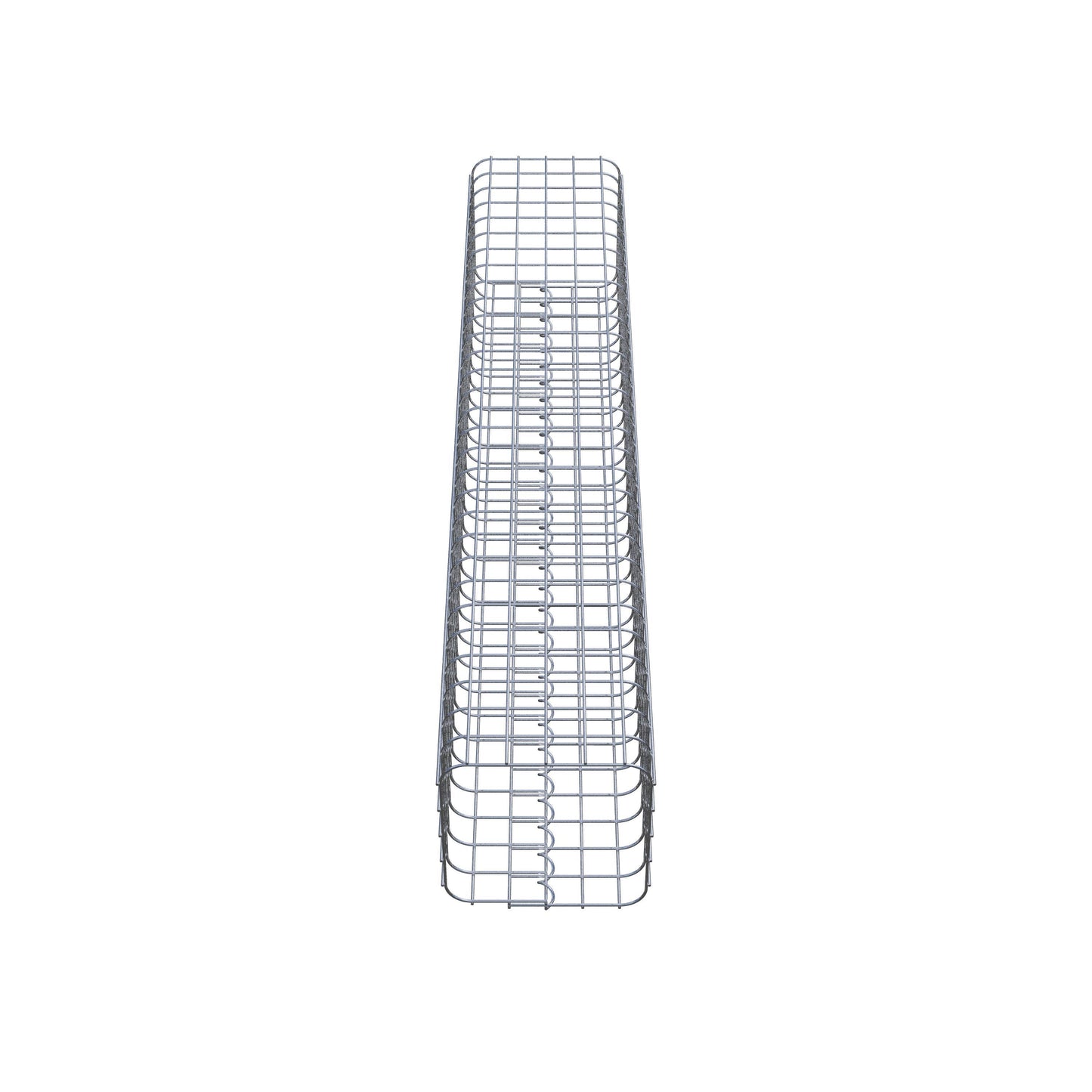 Coluna de gabião 27 x 27 cm MW 5 x 5 cm quadrado