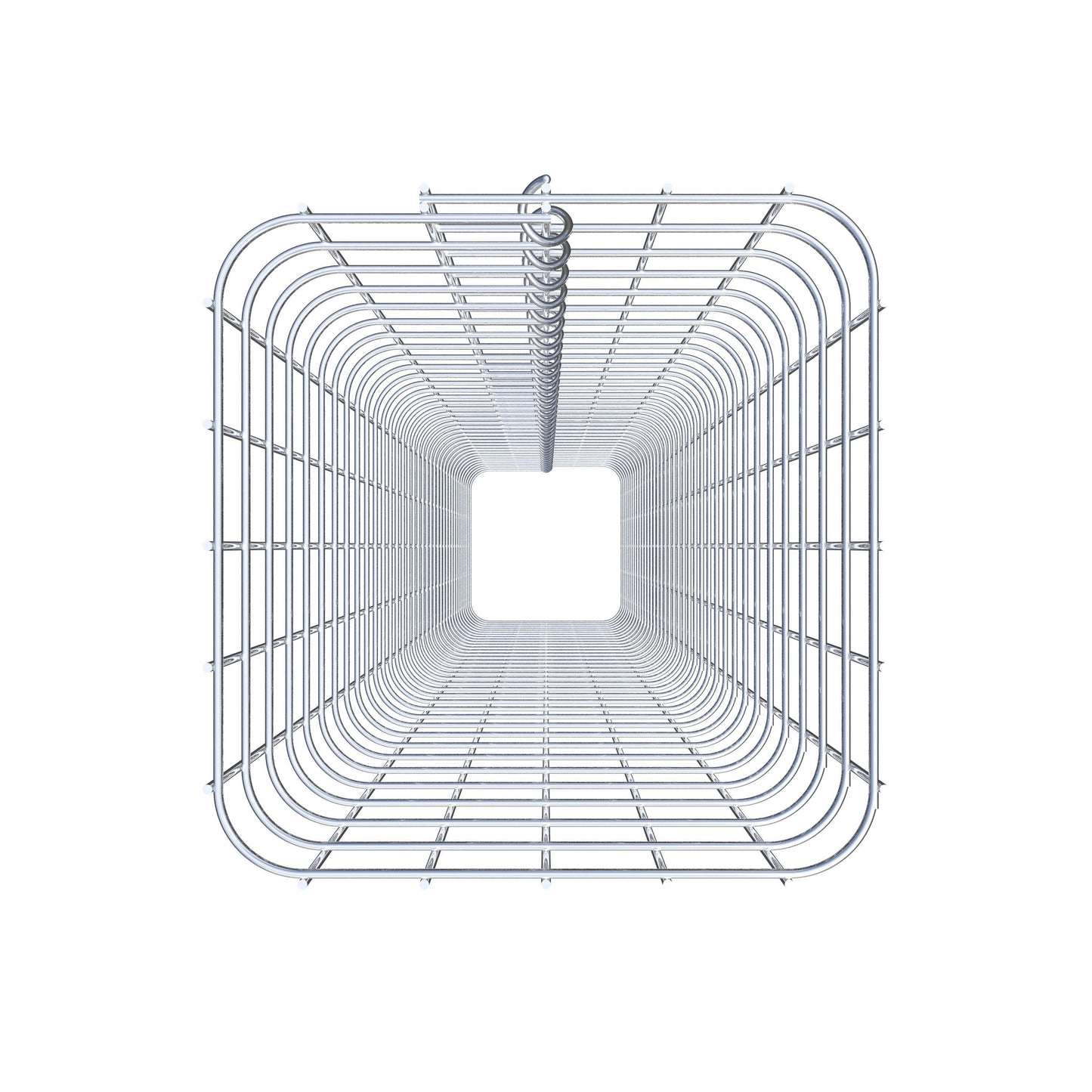 Coluna de gabião 27 x 27 cm MW 5 x 5 cm quadrado