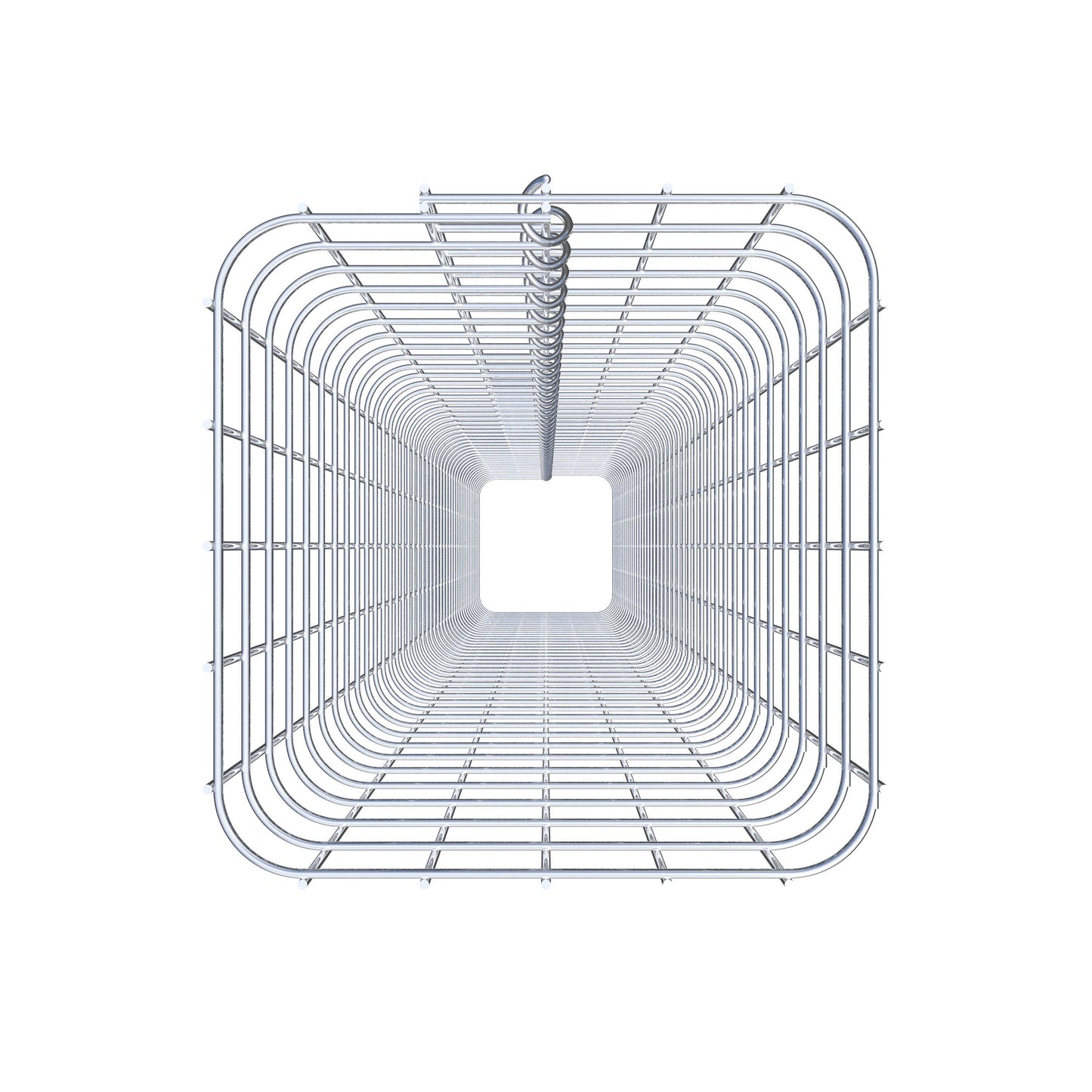 Coluna de gabião 27 x 27 cm MW 5 x 5 cm quadrado