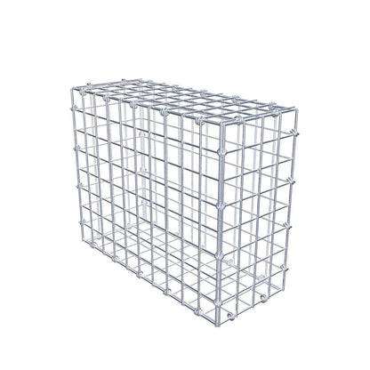 Gabbione 50 cm x 40 cm x 20 cm (L x H x P), maglia 5 x 5 cm, anello a spirale
