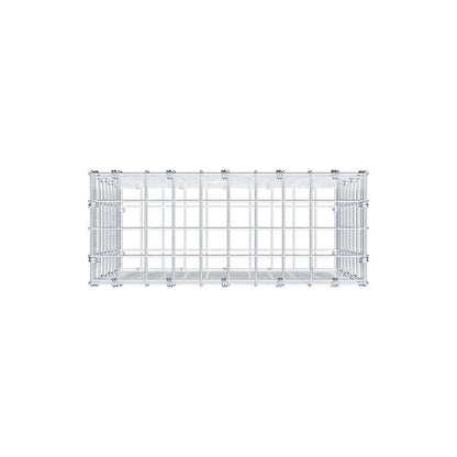 Gabbione 50 cm x 40 cm x 20 cm (L x H x P), maglia 5 x 5 cm, anello a spirale
