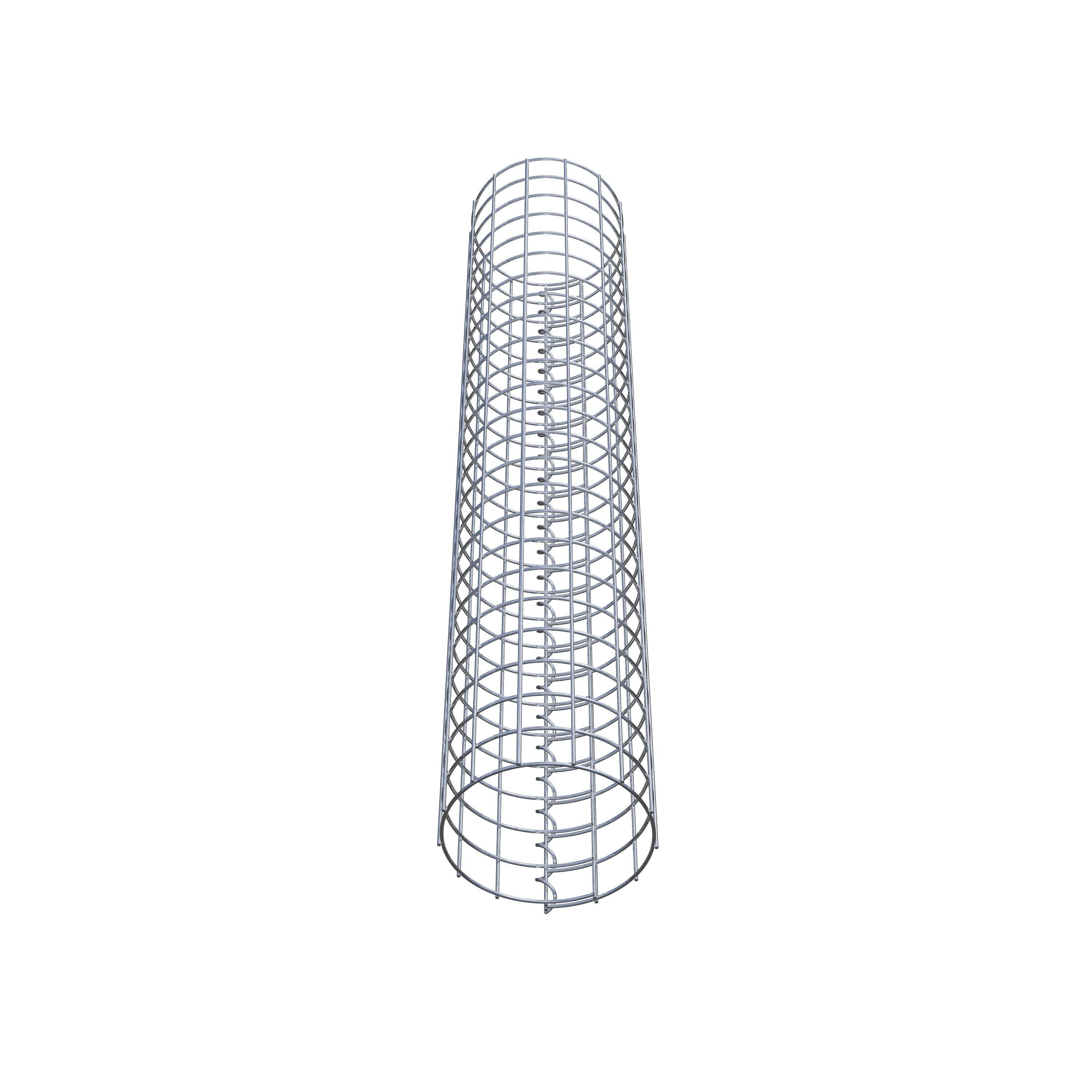 Coluna de gabião diâmetro 22 cm MW 5 x 5 cm redondo