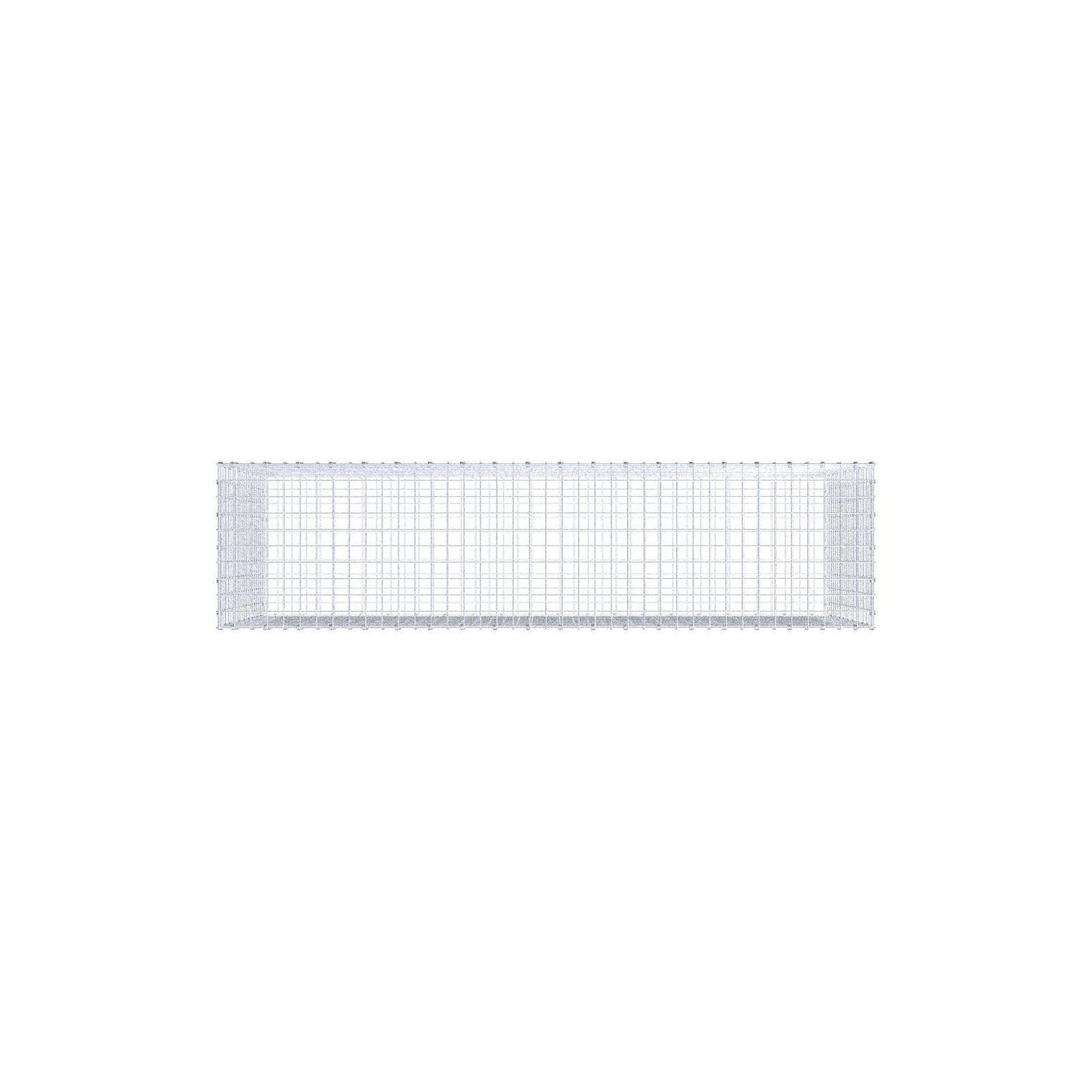 Gabion 200 cm x 100 cm x 50 cm (L x H x P), mailles 5 x 5 cm, anneau en spirale