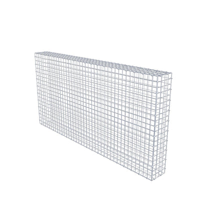 Gabion 200 cm x 100 cm x 20 cm (L x H x P), mailles 5 x 5 cm, anneau en spirale