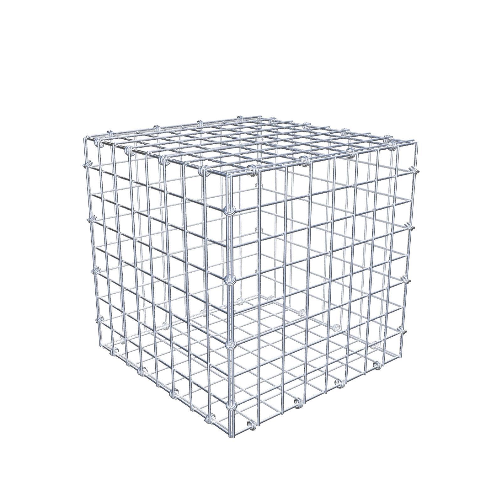 Gabbione 40 cm x 40 cm x 40 cm (L x H x P), maglia 5 x 5 cm, anello a spirale
