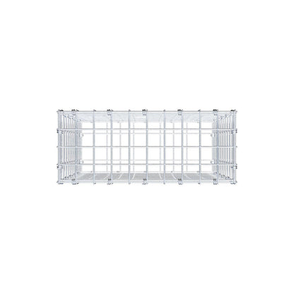 Gabbione 50 cm x 50 cm x 20 cm (L x H x P), maglia 5 x 5 cm, anello a spirale