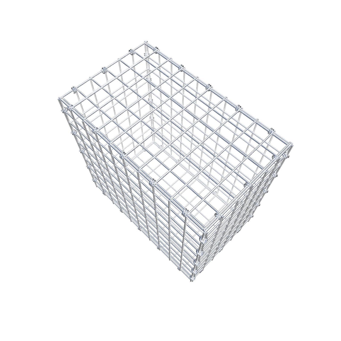 Gabion 50 cm x 50 cm x 30 cm (L x H x P), mailles 5 x 5 cm, anneau en spirale