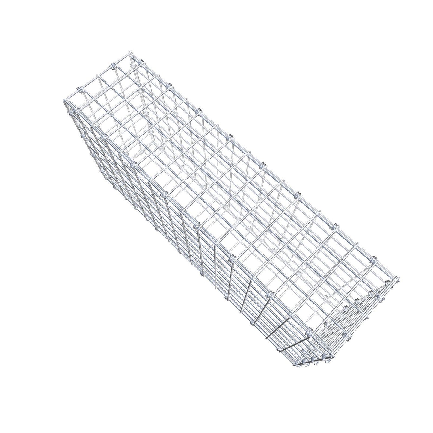 Gabion 80 cm x 40 cm x 20 cm (L x H x P), mailles 5 x 5 cm, anneau en spirale