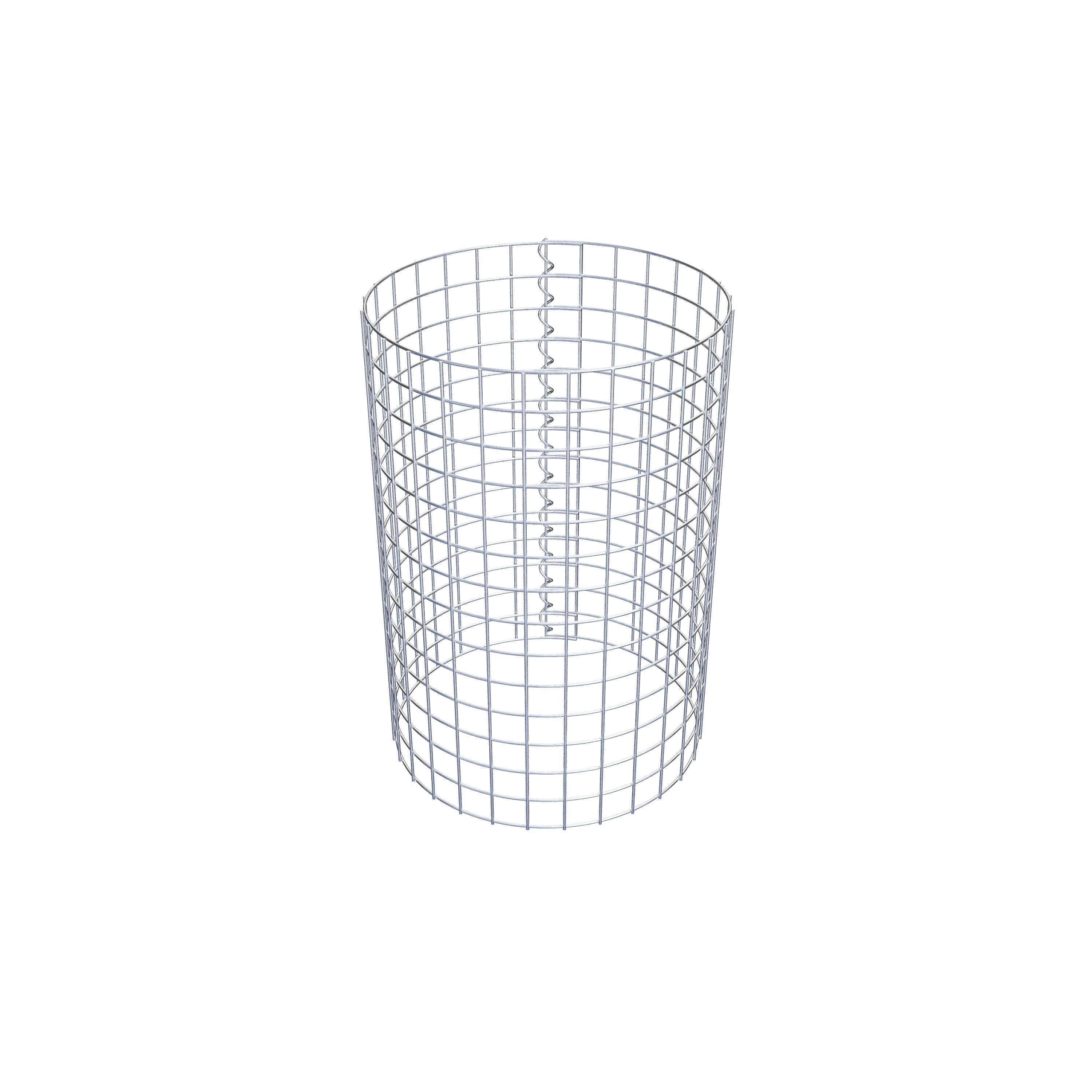 Coluna de gabião diâmetro 47 cm MW 5 x 5 cm redondo