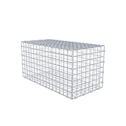 Gabion 80 cm x 40 cm x 40 cm (L x H x D), maskstorlek 5 x 5 cm, spiralring