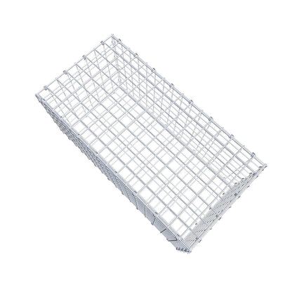 Gabion 80 cm x 40 cm x 40 cm (L x H x D), maskstorlek 5 x 5 cm, spiralring
