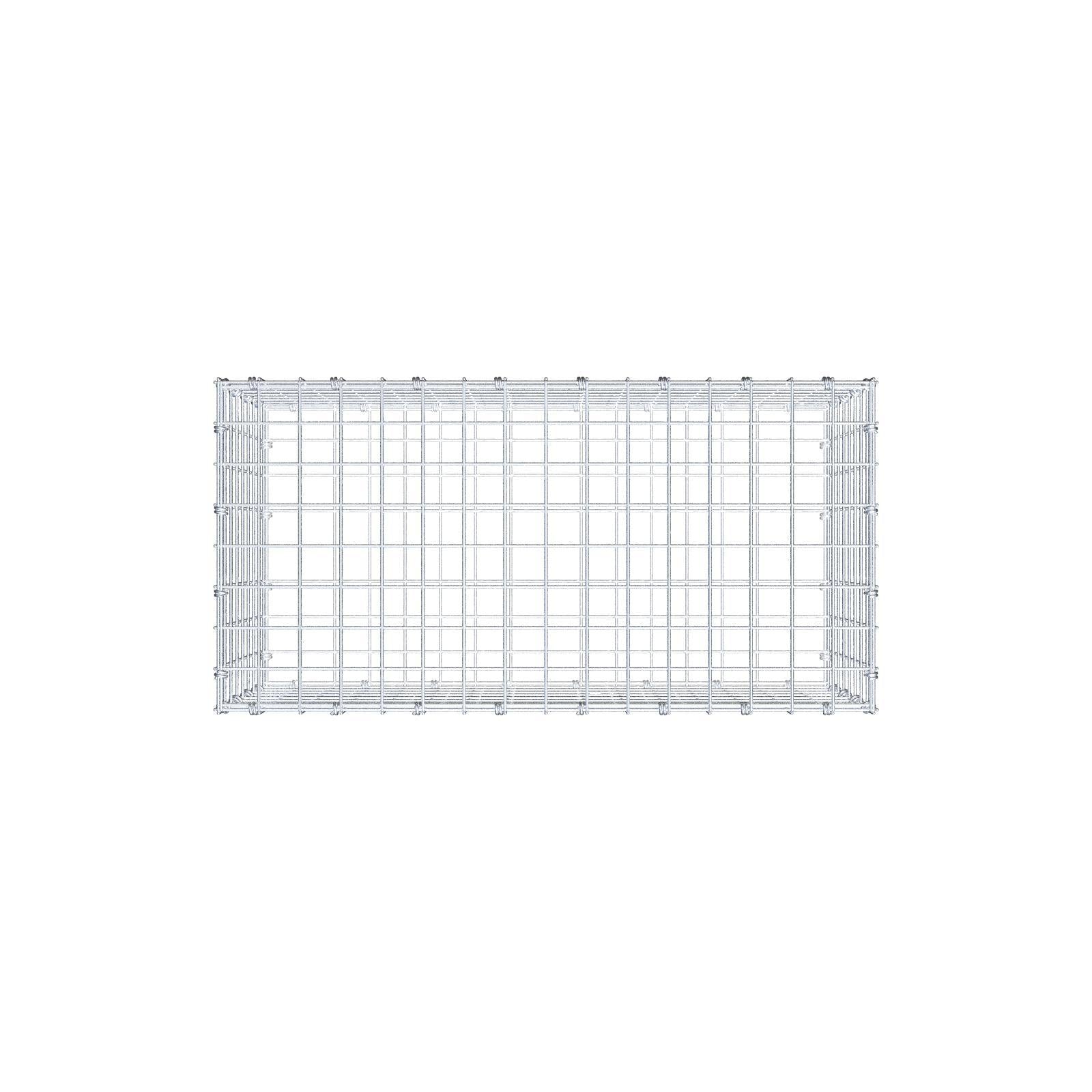 Gabbione 80 cm x 40 cm x 40 cm (L x H x P), maglia 5 x 5 cm, anello a spirale