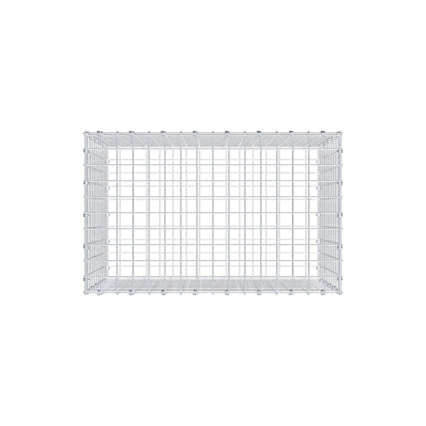 Gabbione 80 cm x 50 cm x 50 cm (L x H x P), maglia 5 x 5 cm, anello a spirale