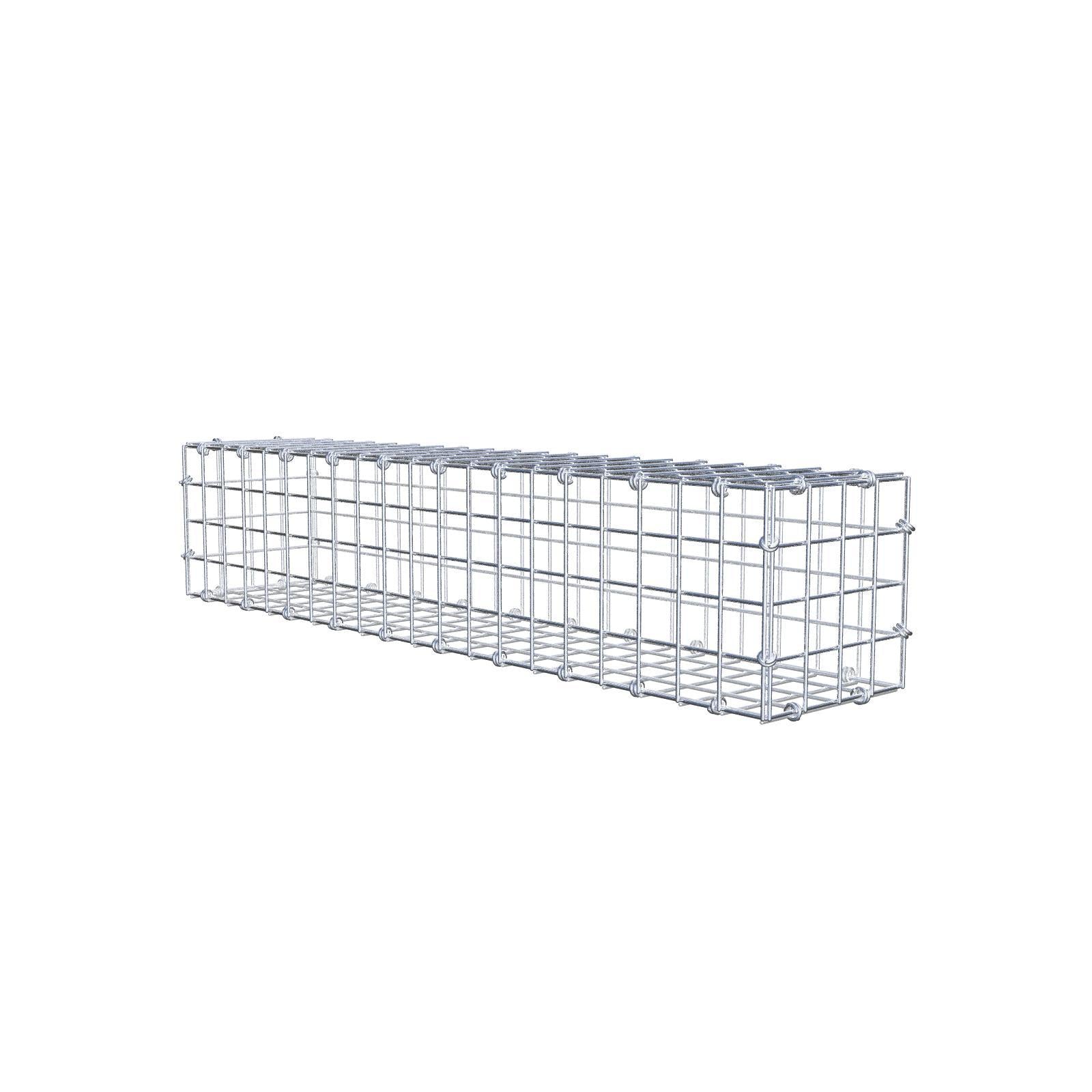 Gabion 100 cm x 20 cm x 20 cm (L x H x D), mesh size 5 x 5 cm, spiral ring