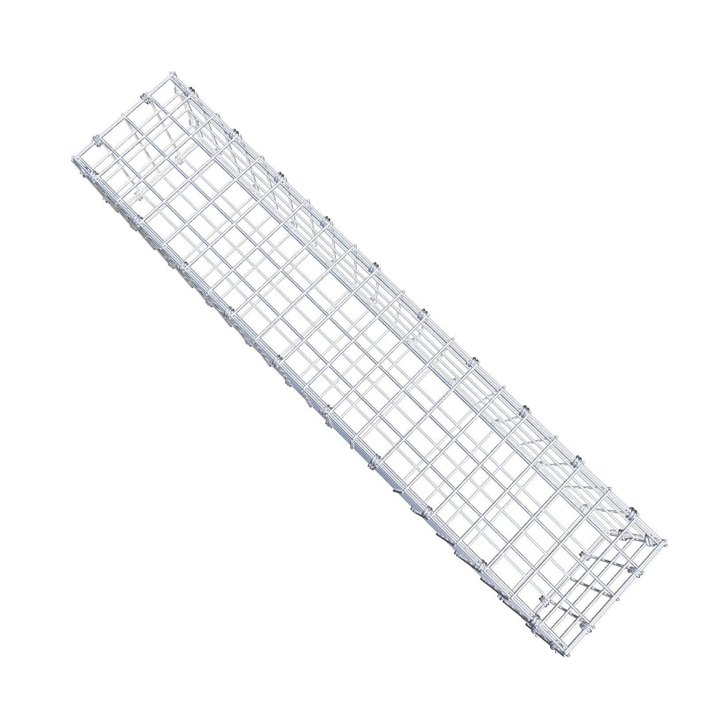 Gabion 100 cm x 20 cm x 20 cm (L x H x P), mailles 5 x 5 cm, anneau en spirale