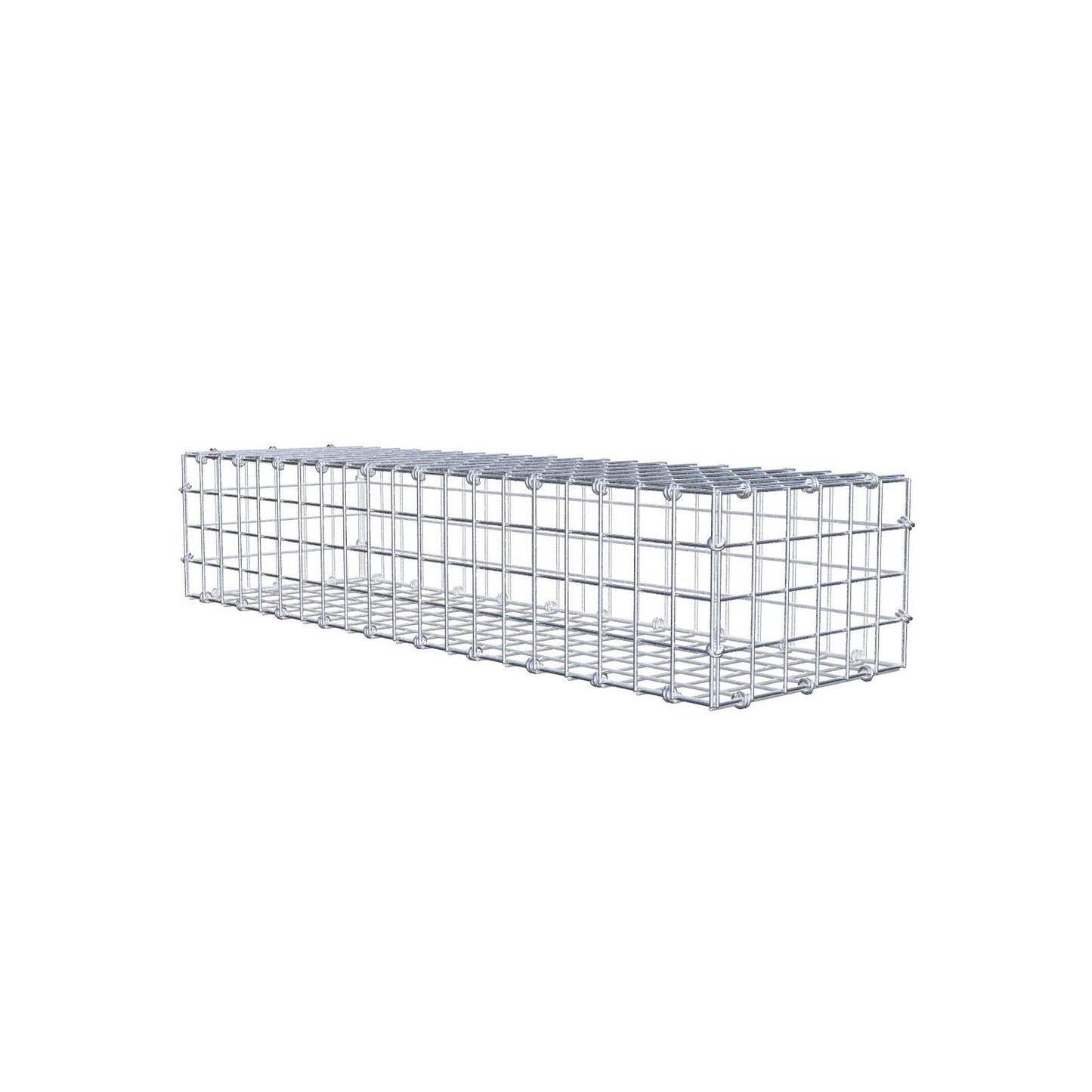 Schanskorf 100 cm x 20 cm x 30 cm (L x H x D), maaswijdte 5 x 5 cm, spiraalring