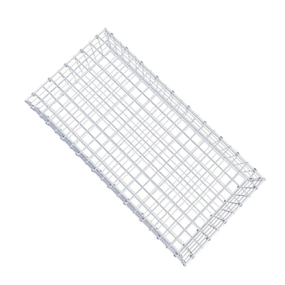 Gabbione 100 cm x 20 cm x 50 cm (L x H x P), maglia 5 x 5 cm, anello a spirale
