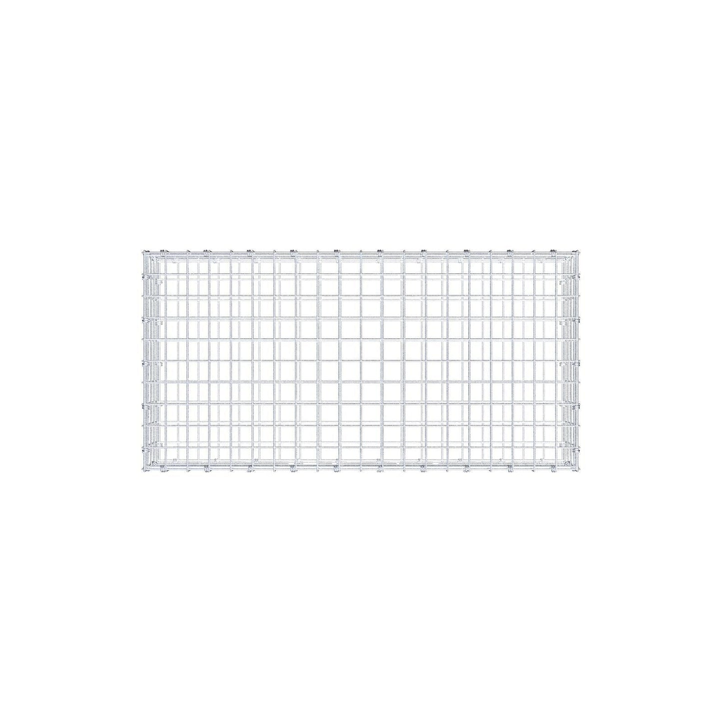 Gabbione 100 cm x 20 cm x 50 cm (L x H x P), maglia 5 x 5 cm, anello a spirale
