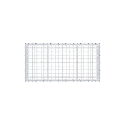 Gabbione 100 cm x 20 cm x 50 cm (L x H x P), maglia 5 x 5 cm, anello a spirale