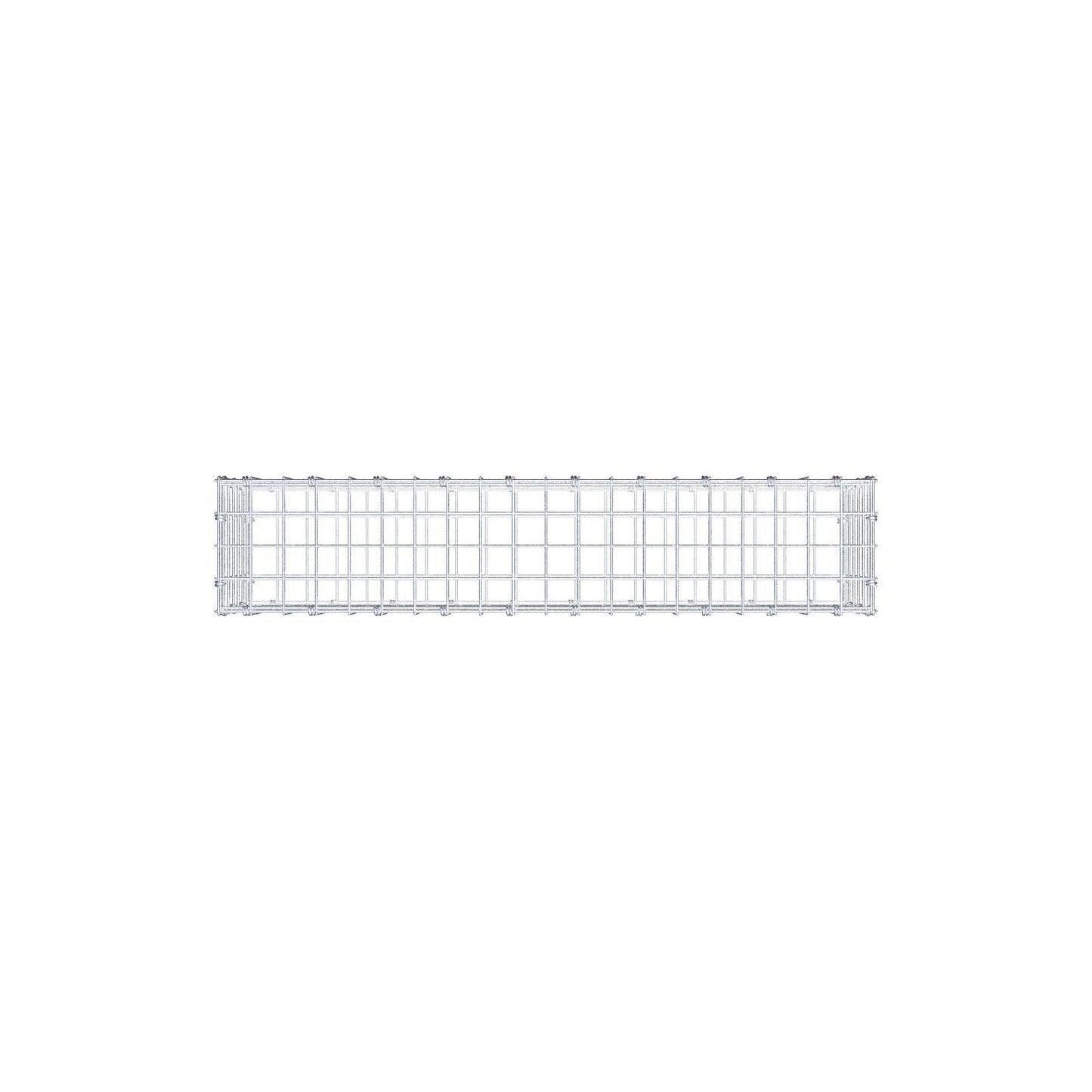 Gabion 100 cm x 30 cm x 20 cm (L x H x P), mailles 5 x 5 cm, anneau en spirale